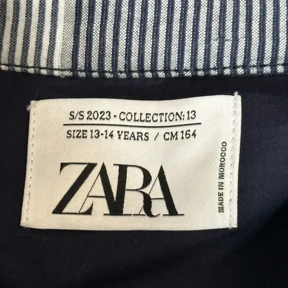 {Zara} QUILTED PLAID PATCHWORK JACKET kids Sz 13-14Yrs